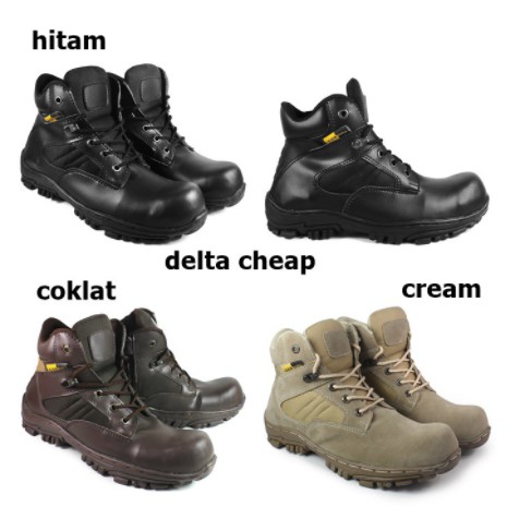 Sepatu Safety Boots Pria Wanita Original Sevenpoint Septy Ujung Besi Kerja Proyek Lapangan Sefty Outdoor Touring Tracking