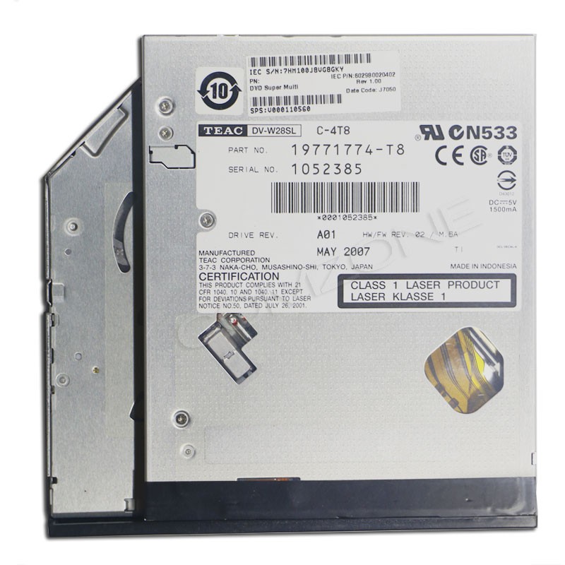 DVD RW Internal Sedot Slot In 12.7 mm IDE TEAC Laptop Dvdint23