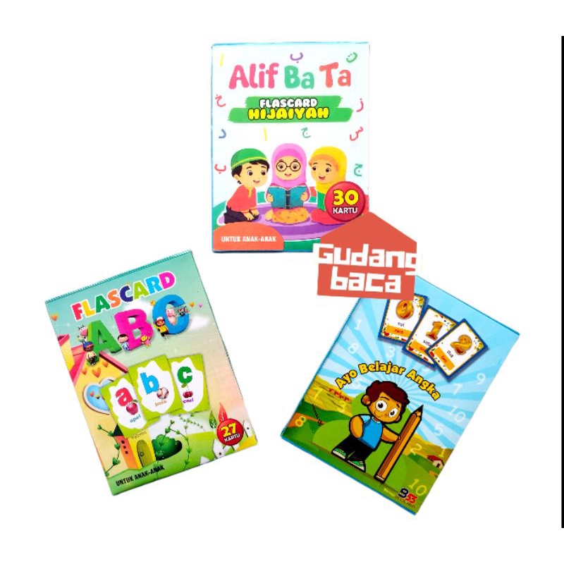 Flashcard Huruf Hijaiyah - Abjad - Angka (B55)