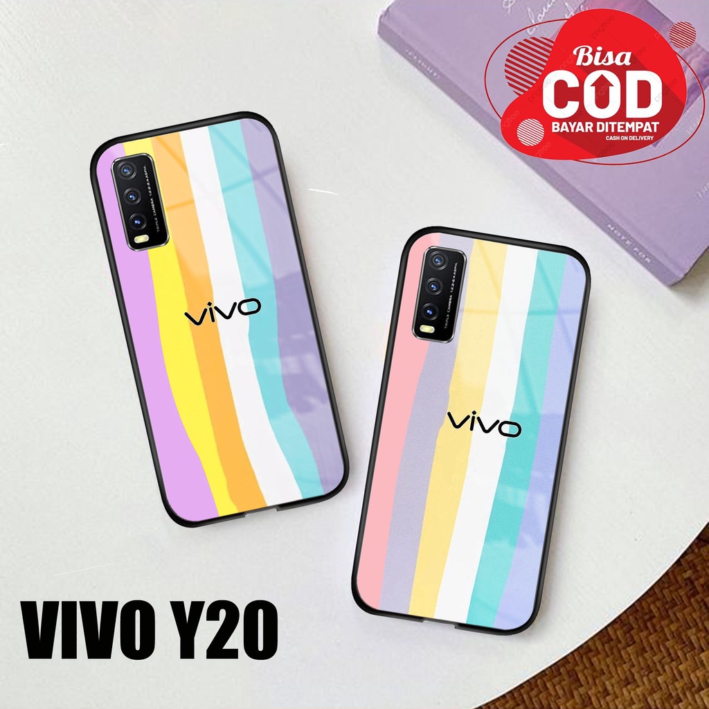 VIVO Y20 [ MG-128] Softcase Kaca VIVO Y20 Case Hp VIVO Y20 Casing Hp VIVO Y20 Softcase VIVO Y20