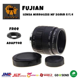 Fujian Lensa Mirroless MF 50mm F/1.4 - Free Mount Adapter