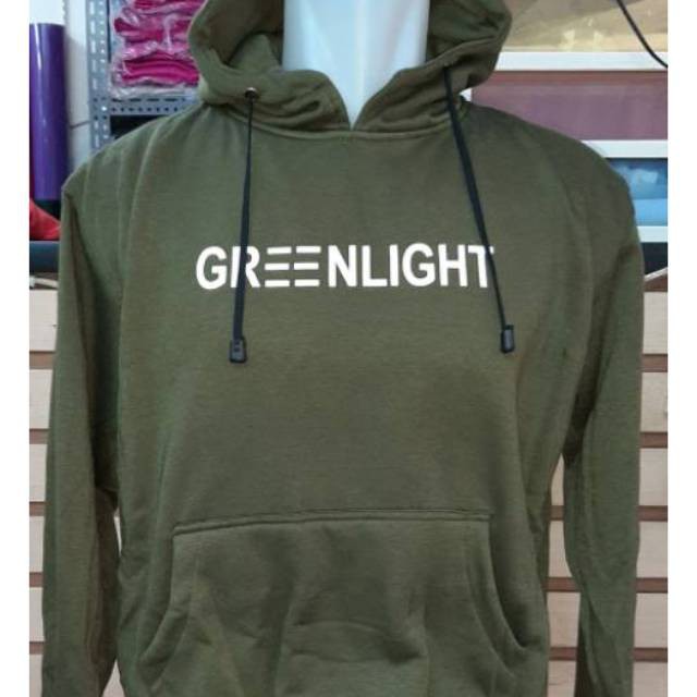 JAKET JUMPER HOODIE PRIA WANITA HIJAU ARMY GREENLIGHT