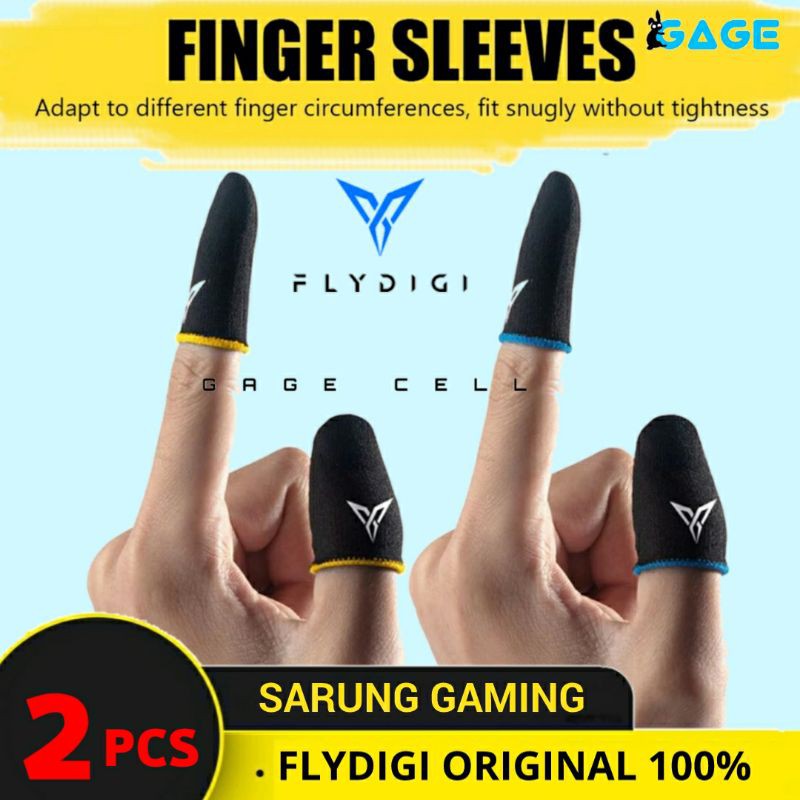 COD✅  - 2 PCS FLYDIGI SARUNG JEMPOL ANTI KERINGAT BASAH GAME PUBG FF TOUCH SENSITIF ORIGINAL