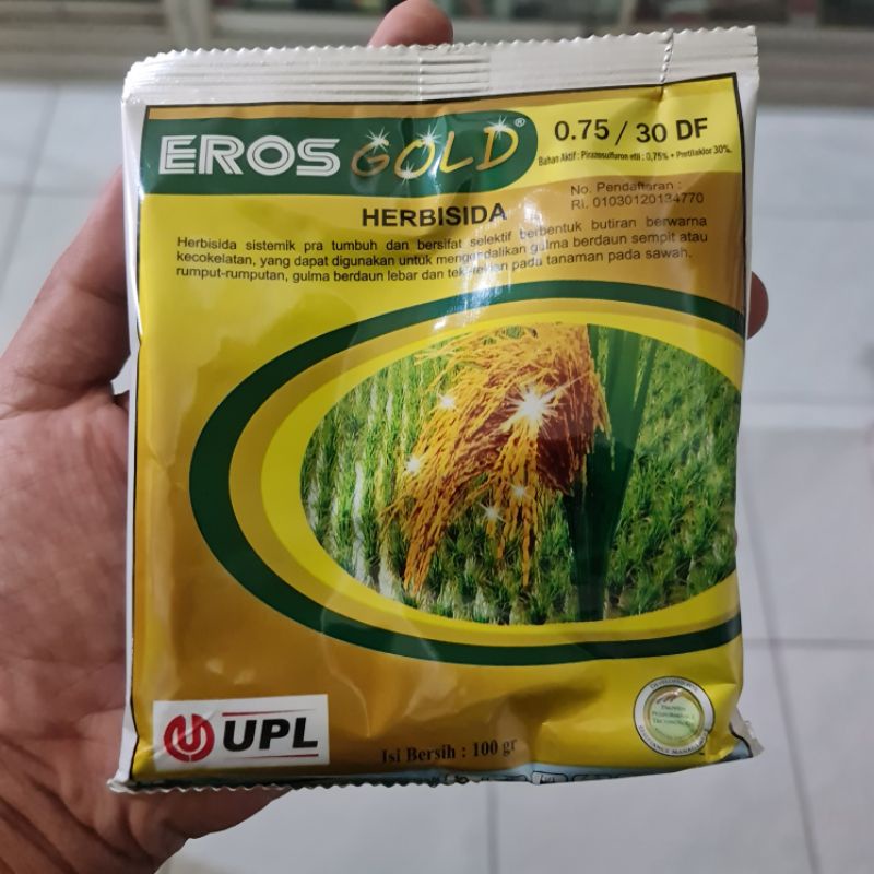 Erosgold Eros gold 100 gram herbisida selektif khusus padi