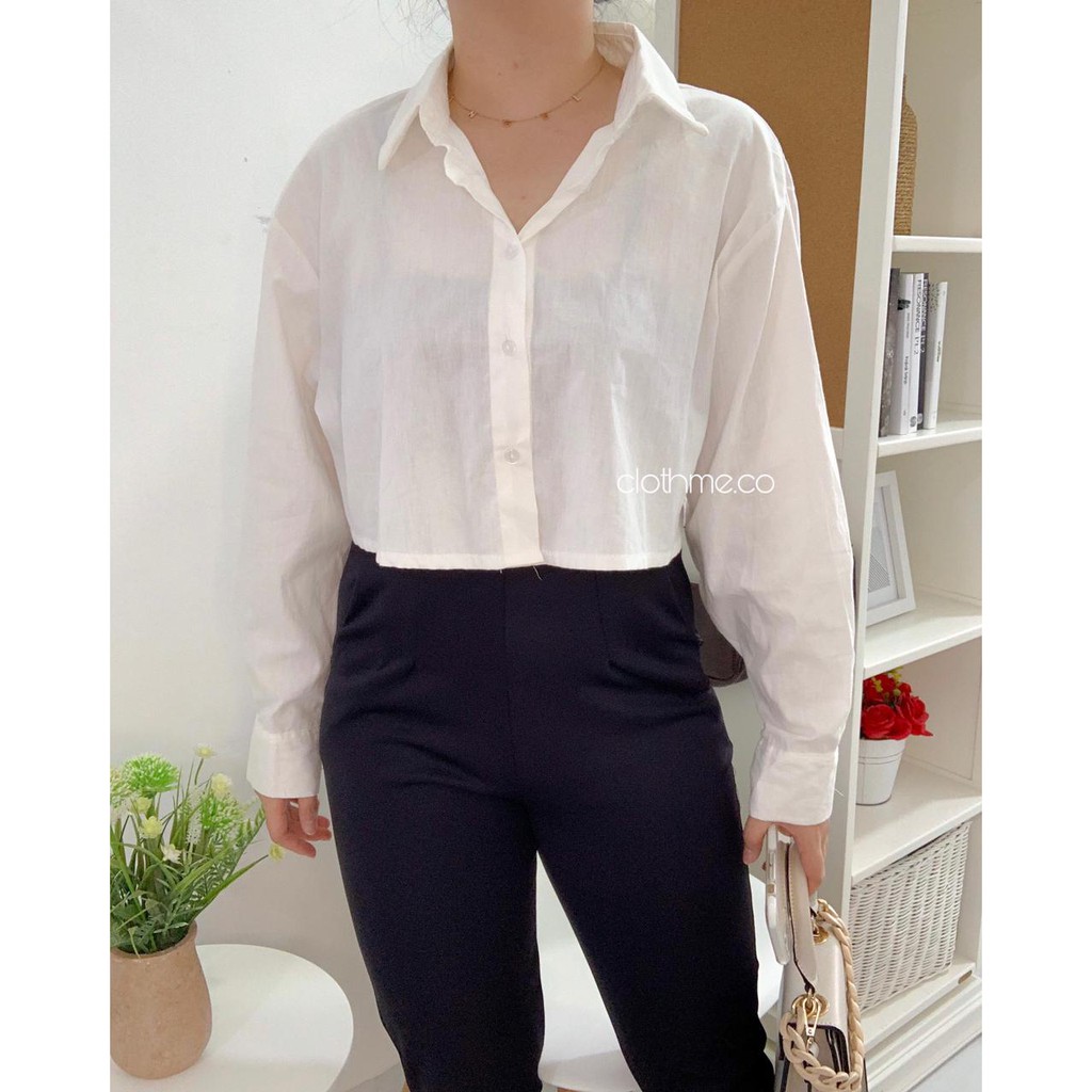 Levi Top - Clothme.co / Atasan Wanita - Kemeja Wanita - Blouse Wanita-White