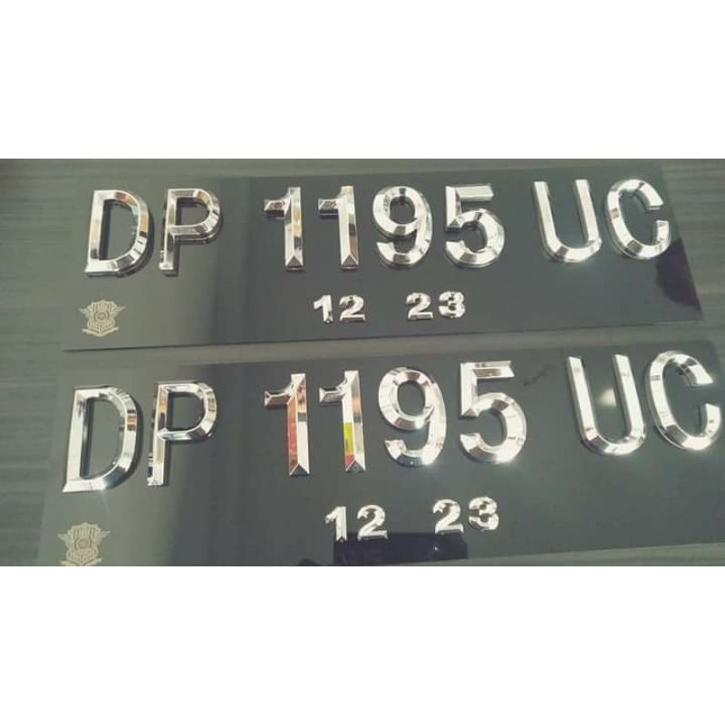 PLAT NOMOR MOBIL TIMBUL CROME