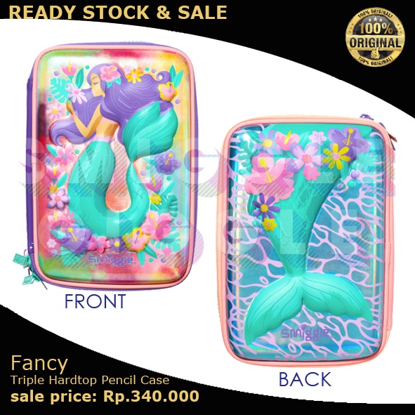 

(ORI) Smiggle Fancy Triple Hardtop Pencil Case