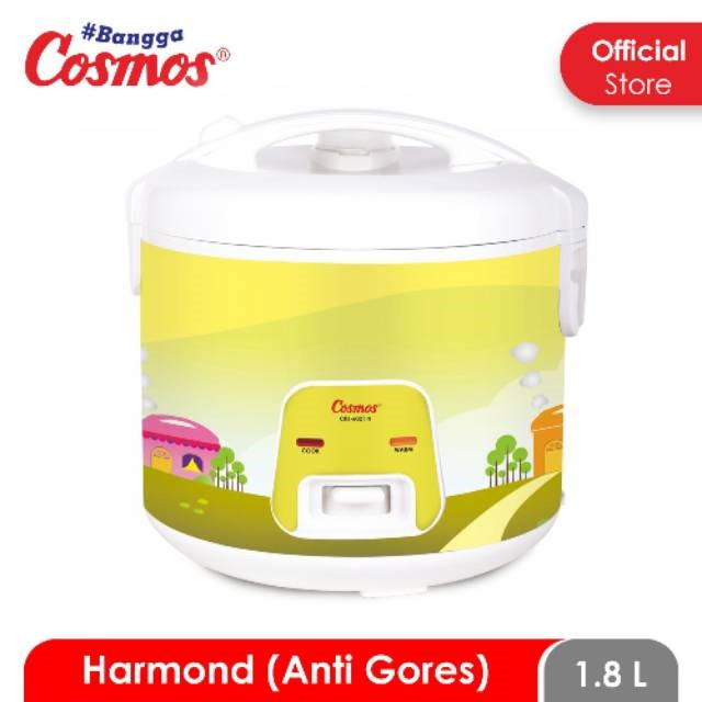 rice cooker cosmos harmond CRJ-6021 kapasitas 1,8 liter mejikom anti gores lengket magiccom murah