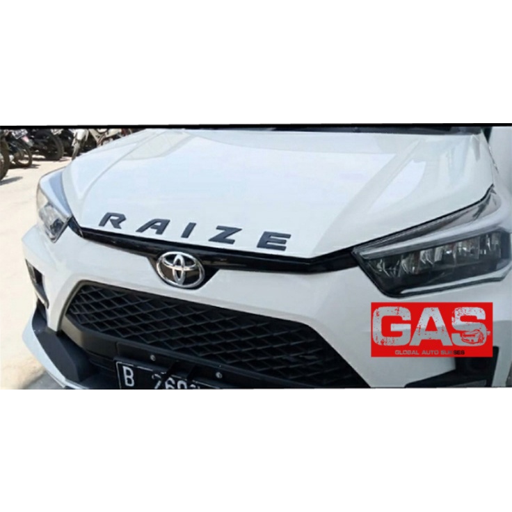 EMBLEM KAP MESIN TOYOTA RAIZE / STIKER KAP MESIN TOYOTA RAIZE GAS