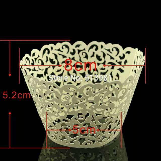 Cup cake wrapper laser cut