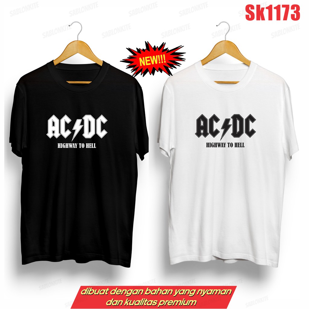 MURAH!!! KAOS  JAY AC-DC SK1173 UNISEX COMBED 30S BYK WRN KPOP