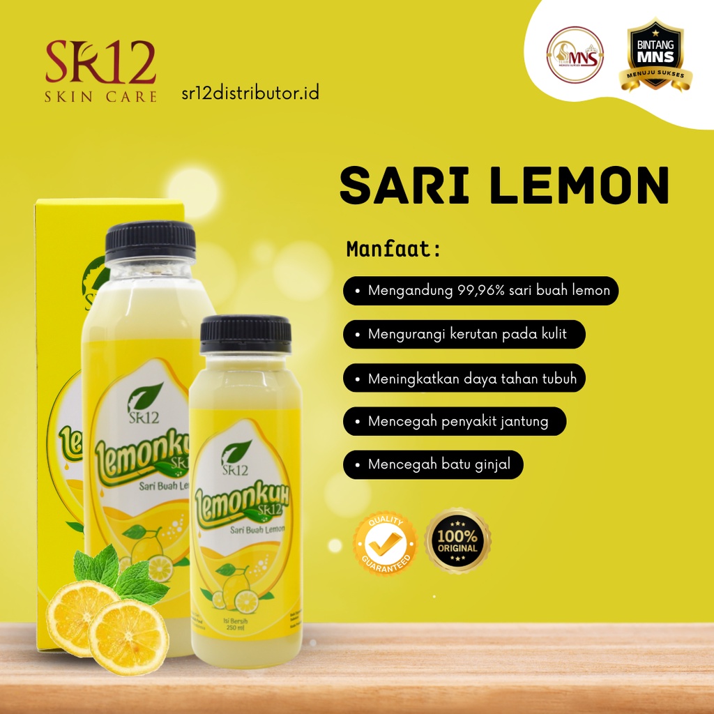 

Sari buah lemon lemonkuh sr12 original bpom meningkatkan daya tahan tubuh