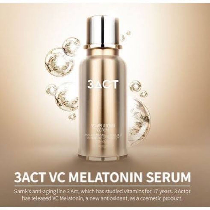 (Kemasan Lama) 3ACT VC Melatonin Serum Vitamin C (25 mL)