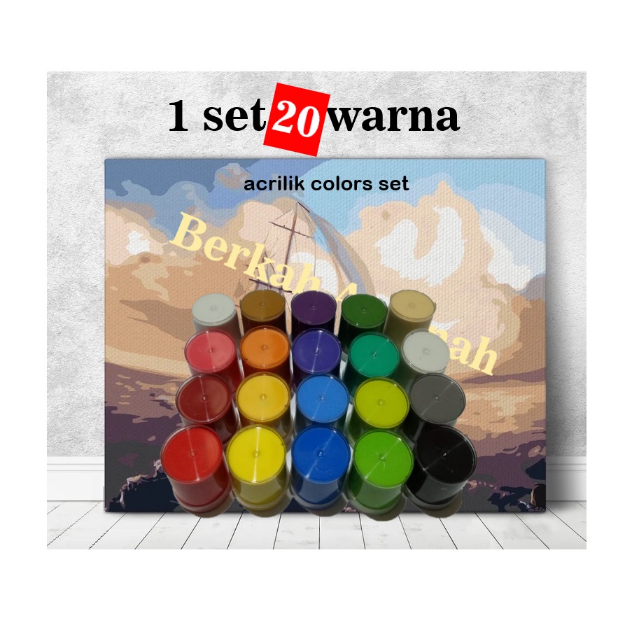 

Dck 1 set 20colors acrilik