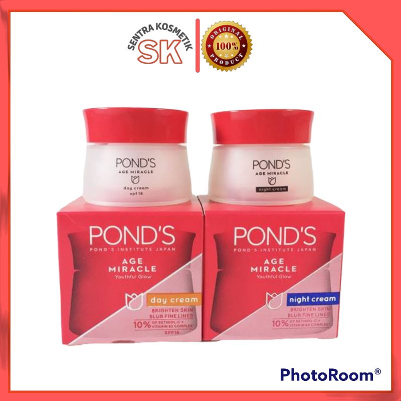 PAKET PONDS AGE MIRACLE 10g Cream siang/Malam