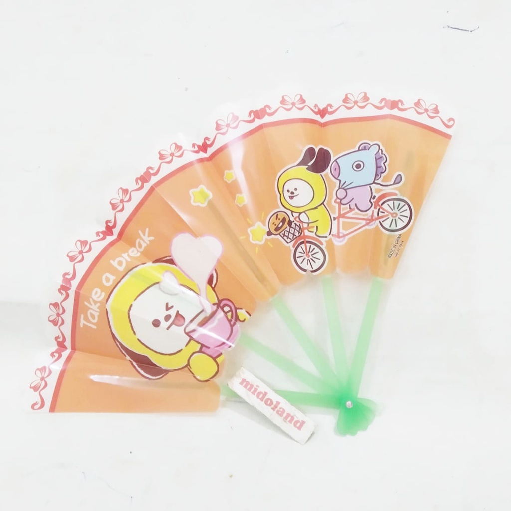 Kipas tangan lipat mini plastik