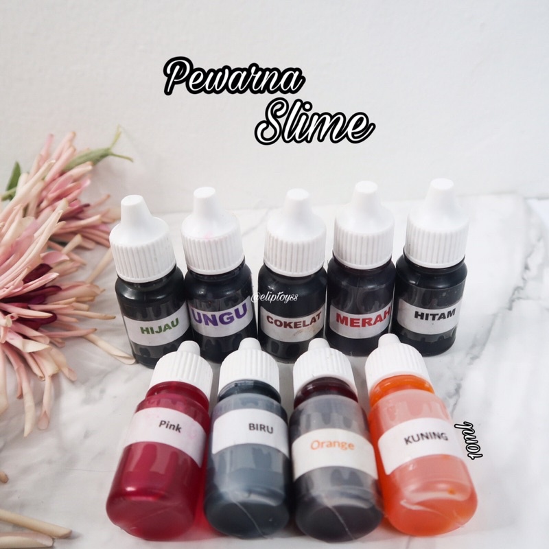 PEWARNA SLIME 10ML BY ELIPTOYS BEST SELLER