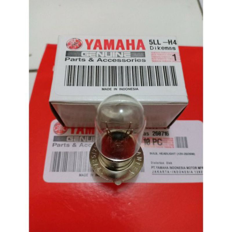 Bohlam lampu depan 12V 25W yamaha mio,Jupiter,Beat,Vario,Fino,Mio Soul,Mio J,Xride,Vega