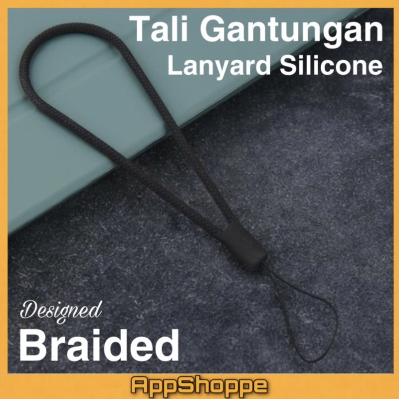 Lanyard Soft Silicone Braided PREMIUM QUALITY TALI GANTUNGAN HP