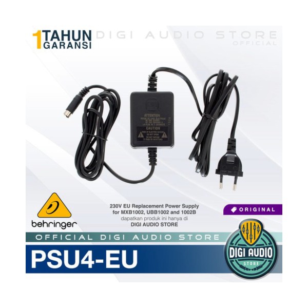 Behringer PSU4-EU - Adaptor Replacement Power Supply Mixer Xenyx 1002B