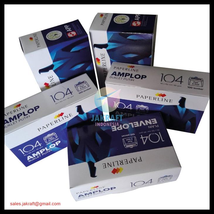 

Amplop Putih Polos Paperline 104 Isi 100 (95 X 152 Mm) 80 Gram Gsm Kode 603