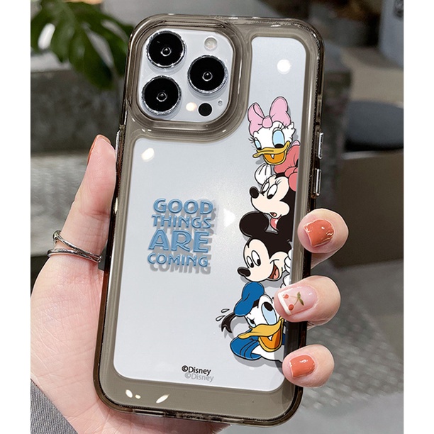 Soft Case Silikon TPU Transparan Motif Kartun Untuk IPhone 14 13 12 Pro Max 11 XS XR X 8 7 6S Plus