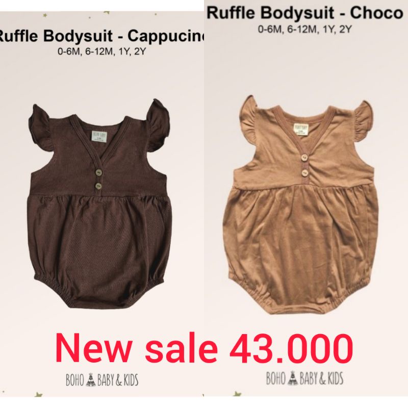 preloved bohobaby BOHOPANNA ruffle bodysuit