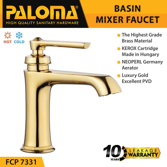 PALOMA FCP 7331 Keran Mixer Wastafel Cuci Tangan Panas Dingin Kran Air