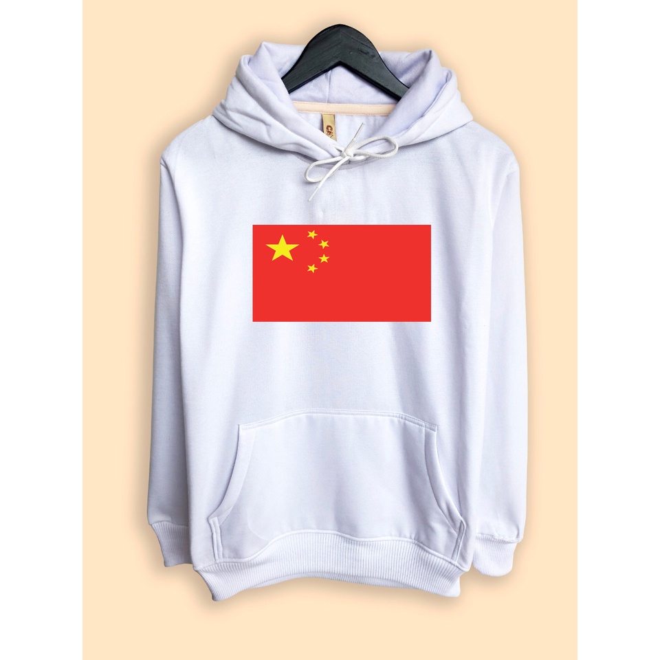 jaket hoodie premium desain bendera china