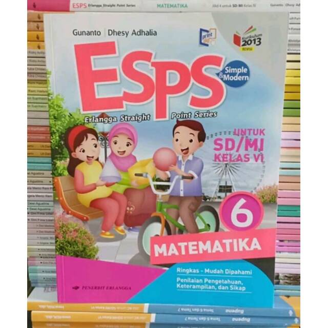Jual Buku Esps Matematika K13 Kelas 6 Penerbit Erlangga Edisi Terbaru Indonesiashopee Indonesia