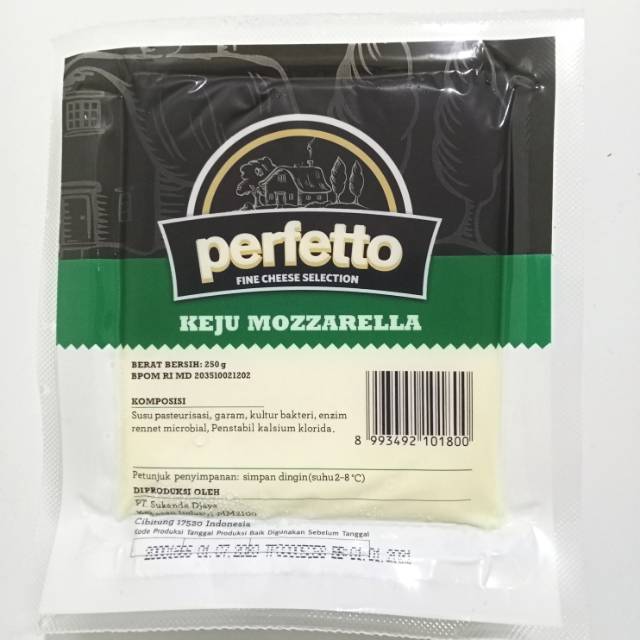 

Keju Mozzarella Perfetto Cheese 250 gr