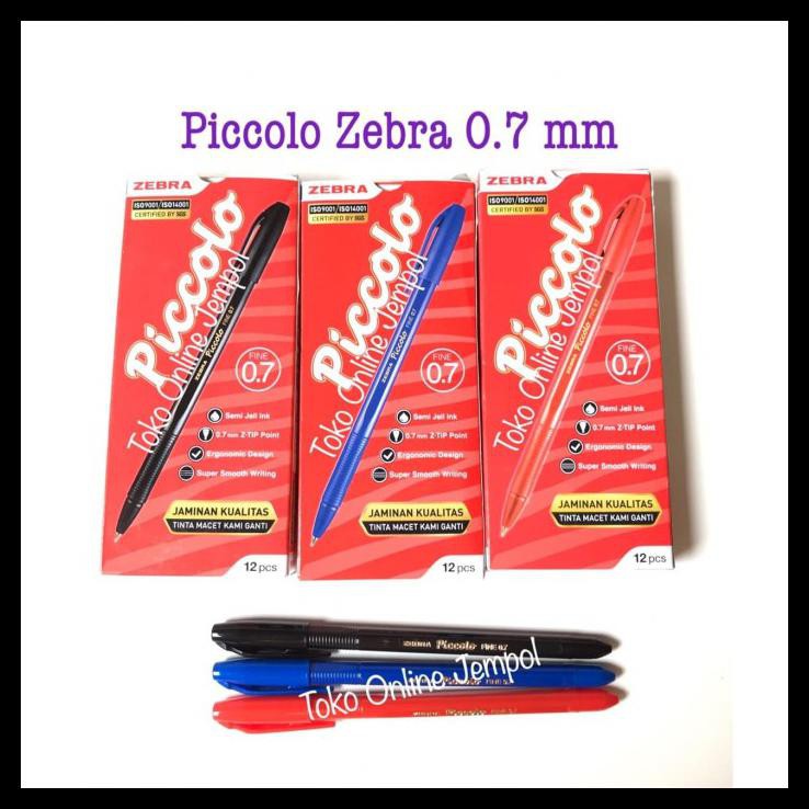 

Piccolo Zebra Pen 0.7 Pulpen Picolo Pen 0,7 Picollo Pena Ink Atk0889Zb