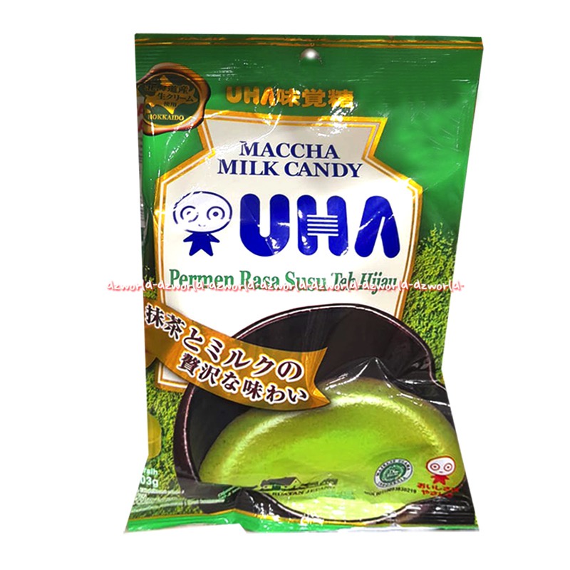 Uha Macha Milk Candy 103gr Permen Rasa Susu Teh Hijau Stroberi Mint Permen Susu Manis Matcha