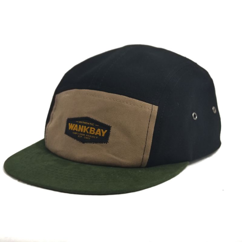 Topi 5 panel Topi Panel Distro visor pendek Distro Premium Wankbay