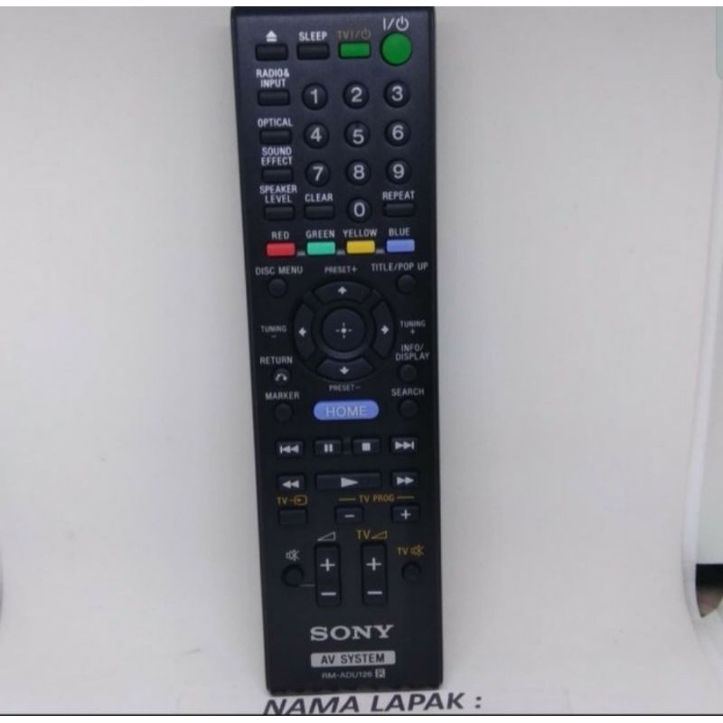 REMOTE REMOT HOME TEATER SONY RM-ADU126 ORIGINAL ASLI