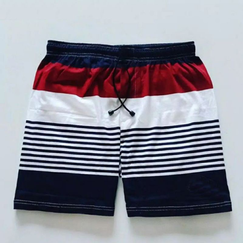 Celana Pendek Pria Surfing Distro Premium Renang Pantai Santai Kolor-Boxer Salur Marun
