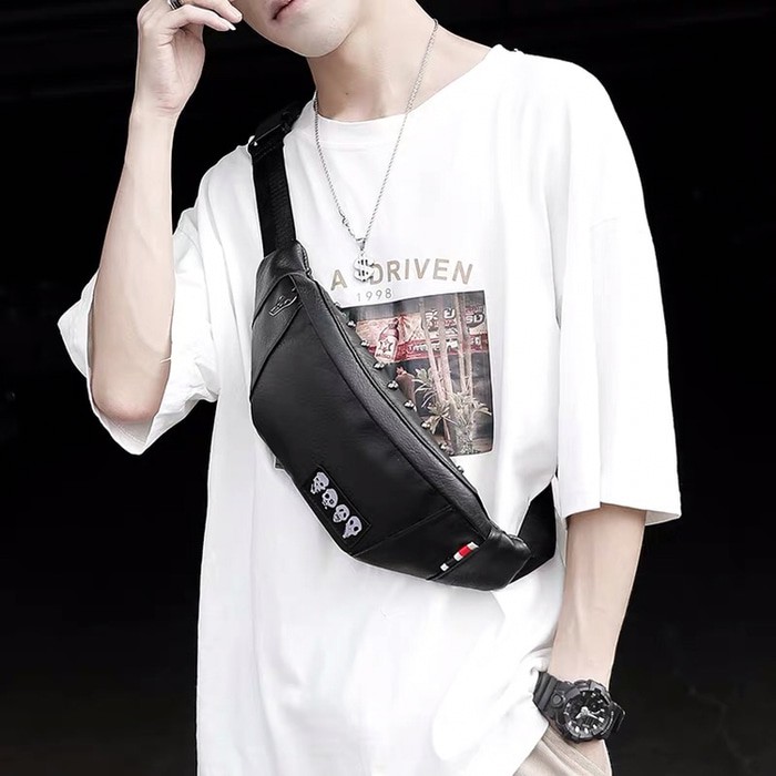 Heldig Medan - Bigmo Nara Navy Small Size Sling Bag | Tas Selempang Kecil Pria Dan Wa NT933 Tas Se