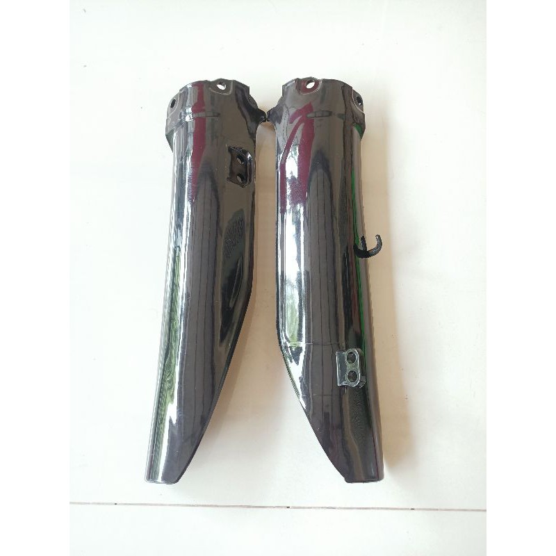 Tutup Cover Shock Depan KLX DTracker - Pelindung Cover Shock Depan KLX D-Tracker 150 SRX Racing SHOCK UP SIDE DOWN