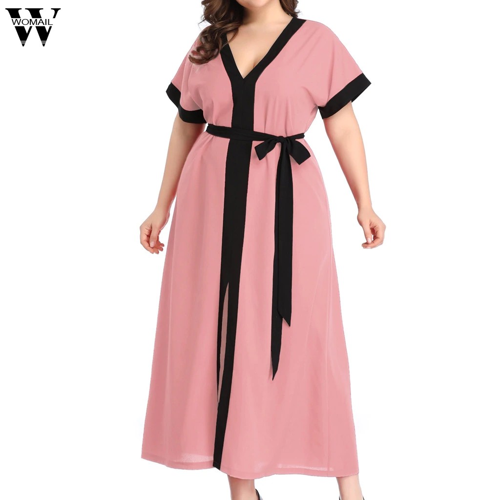 rose colored plus size dress