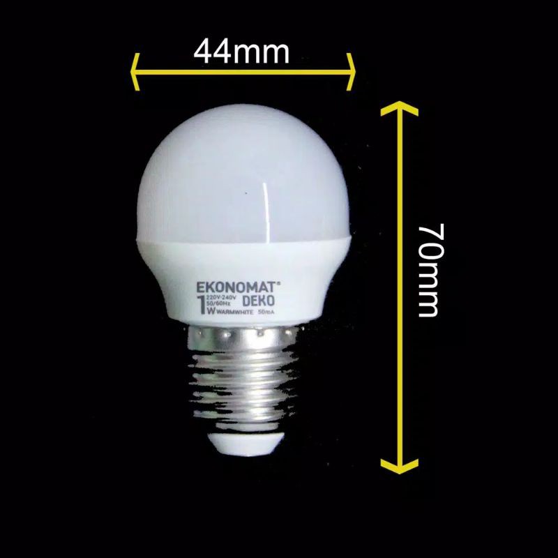 Lampu LED 1watt 1w warna Lampu LED Ekonomat Deko Lampu Tidur 1W 1watt 1wat Bohlam Bulb LED Dekorasi