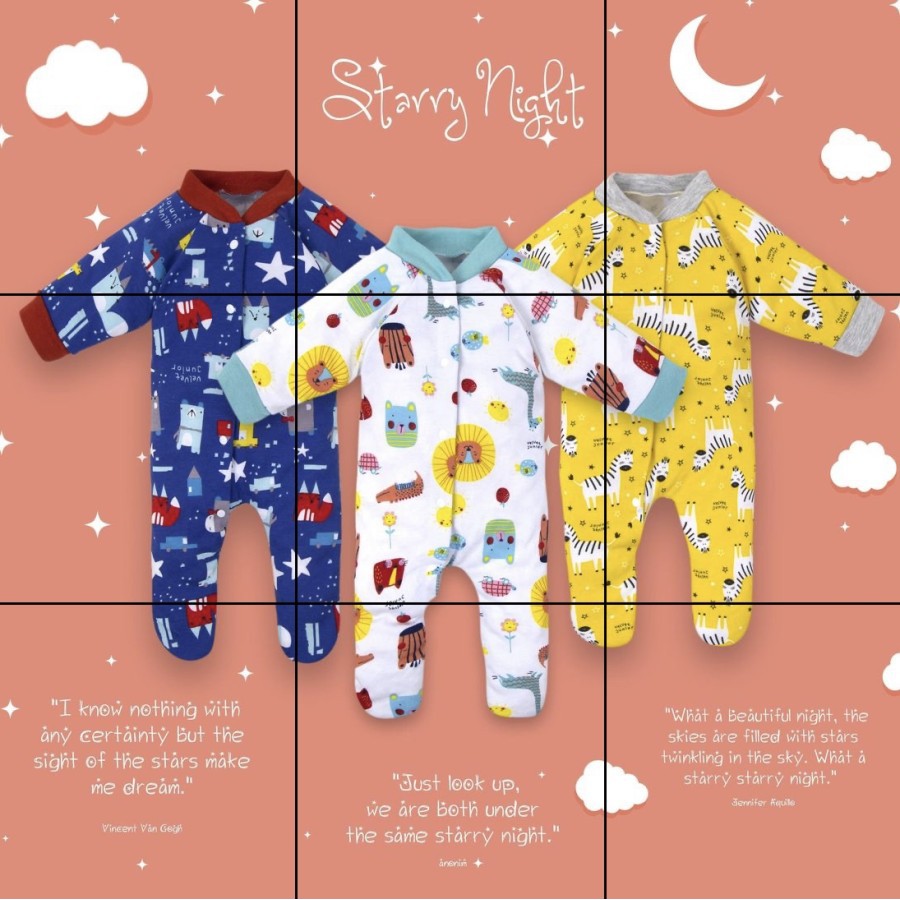 Velvet Junior Baju Kodok Tutup Kaki Newborn / Sleepsuit Velvet