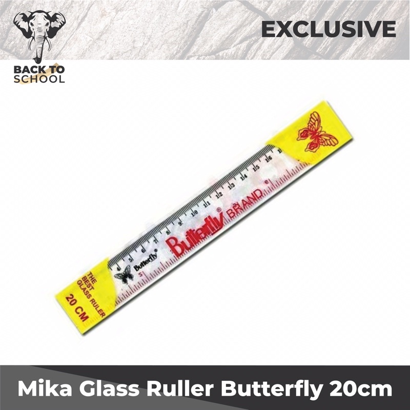 

Penggaris ButterFly | penggaris plastik 20 cm ButterFly