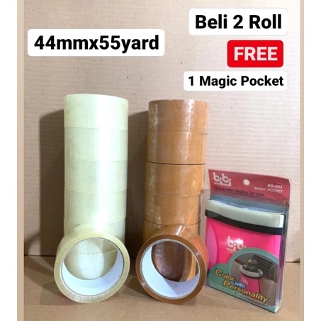 

LAKBAN BENING & COKLAT 72mmX55yard 1 SLOP (ISI 6) 45mm kosong