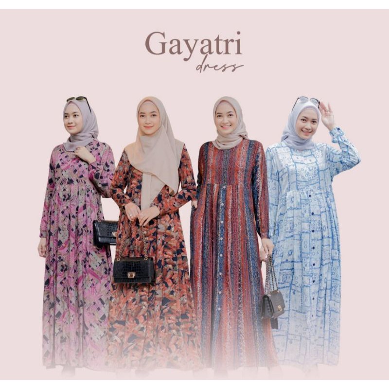 DRESS GAYATRI WARNA BLUE SEA UKURAN M FROM BBCCOLLECTIONS