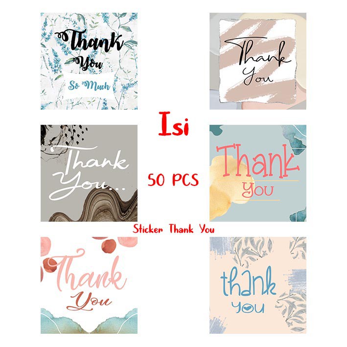 

Stiker Kotak Thank You | Thank You Sticker