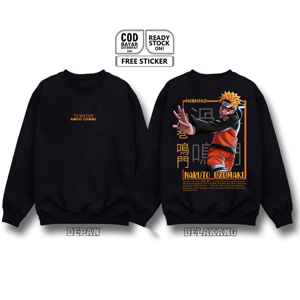 SWEATER ANIME MANGA NARUTO UZUMAKI KAKASHI ITACHI UCHIHA SASUKE GAARA MADARA OBITO OROCHIMARU SIGN