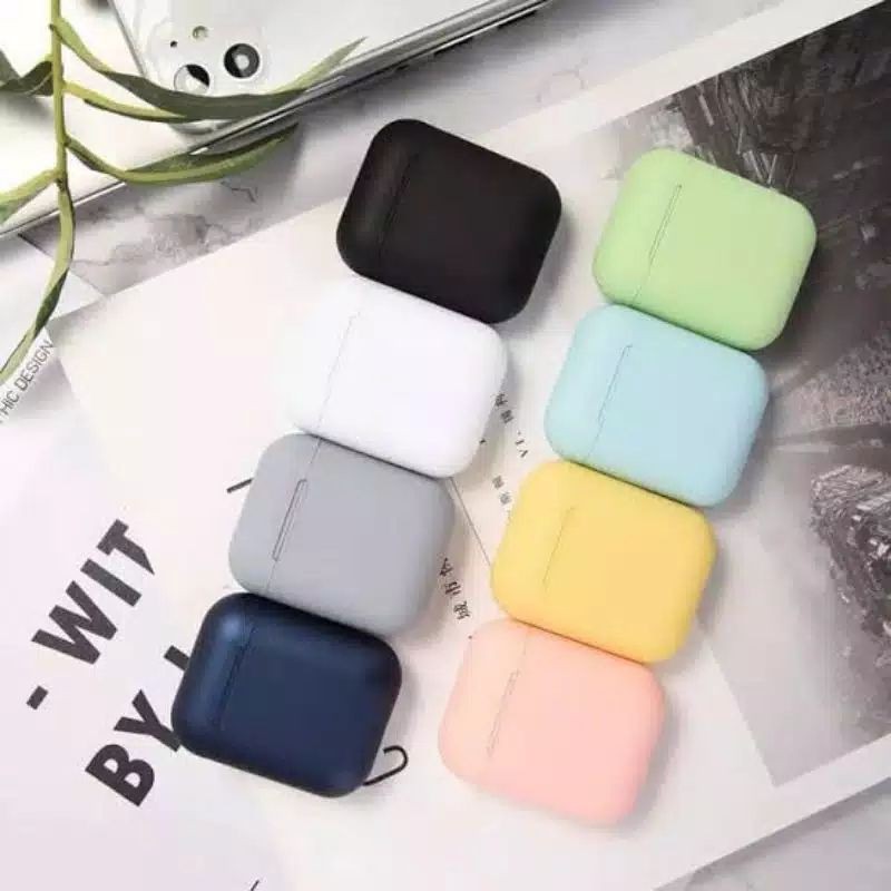 MEASTORE | HEADSET BLUETOOTH WIRELESS I12 TWS BLUETOOTH VERSI 5.0 INPODS MACARON WIRELESS