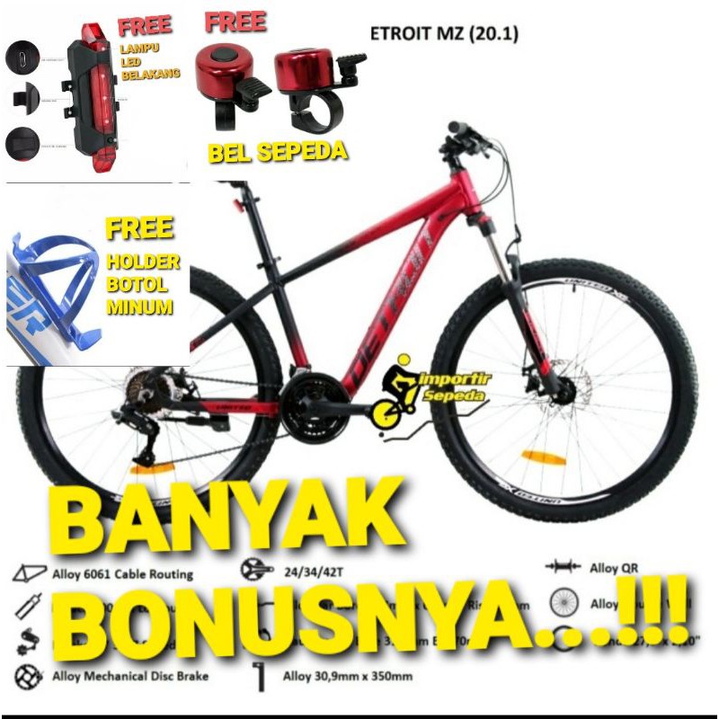 UNITED DETROIT MZ SEPEDA GUNUNG MTB 27.5