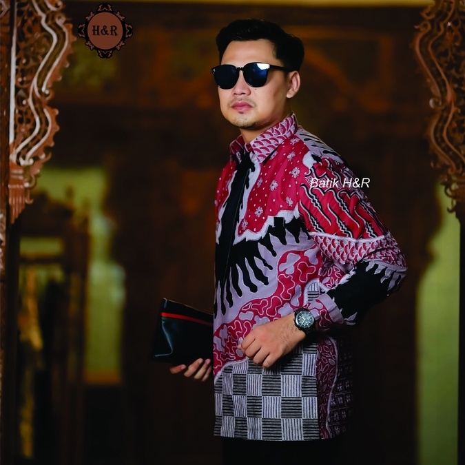 Baju Batik Pria Lengan Panjang Kemeja Batik Pria Batik Premium Kemeja Cowok Batik modern Baju Pria