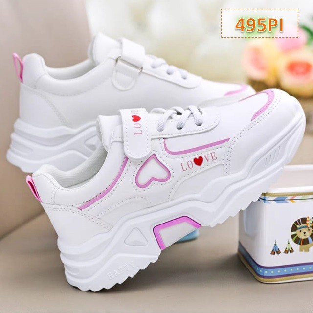 Sepatu Anak Sneakers My Love Fashion Korea Cewek Cowok (495)